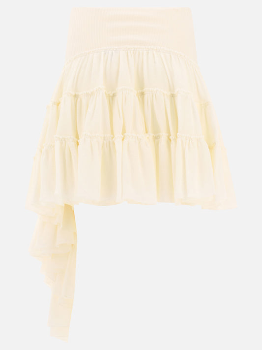 Miniskirts Solid colour  White - Loewe Women | PLP | VIETTI Online Store | 2
