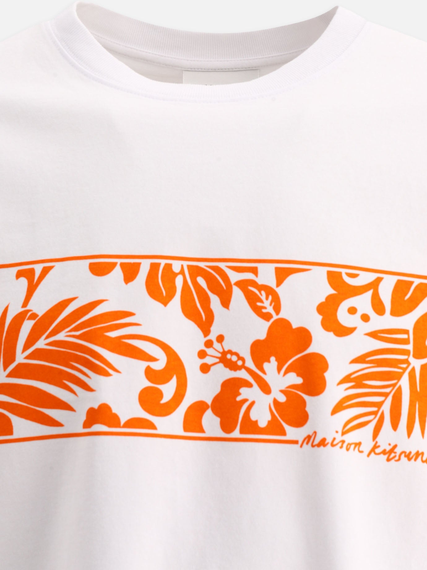 Crewneck t-shirts Floral  White - Maison Kitsuné Men | PDP | VIETTI Online Store | Zoom-Modal_3
