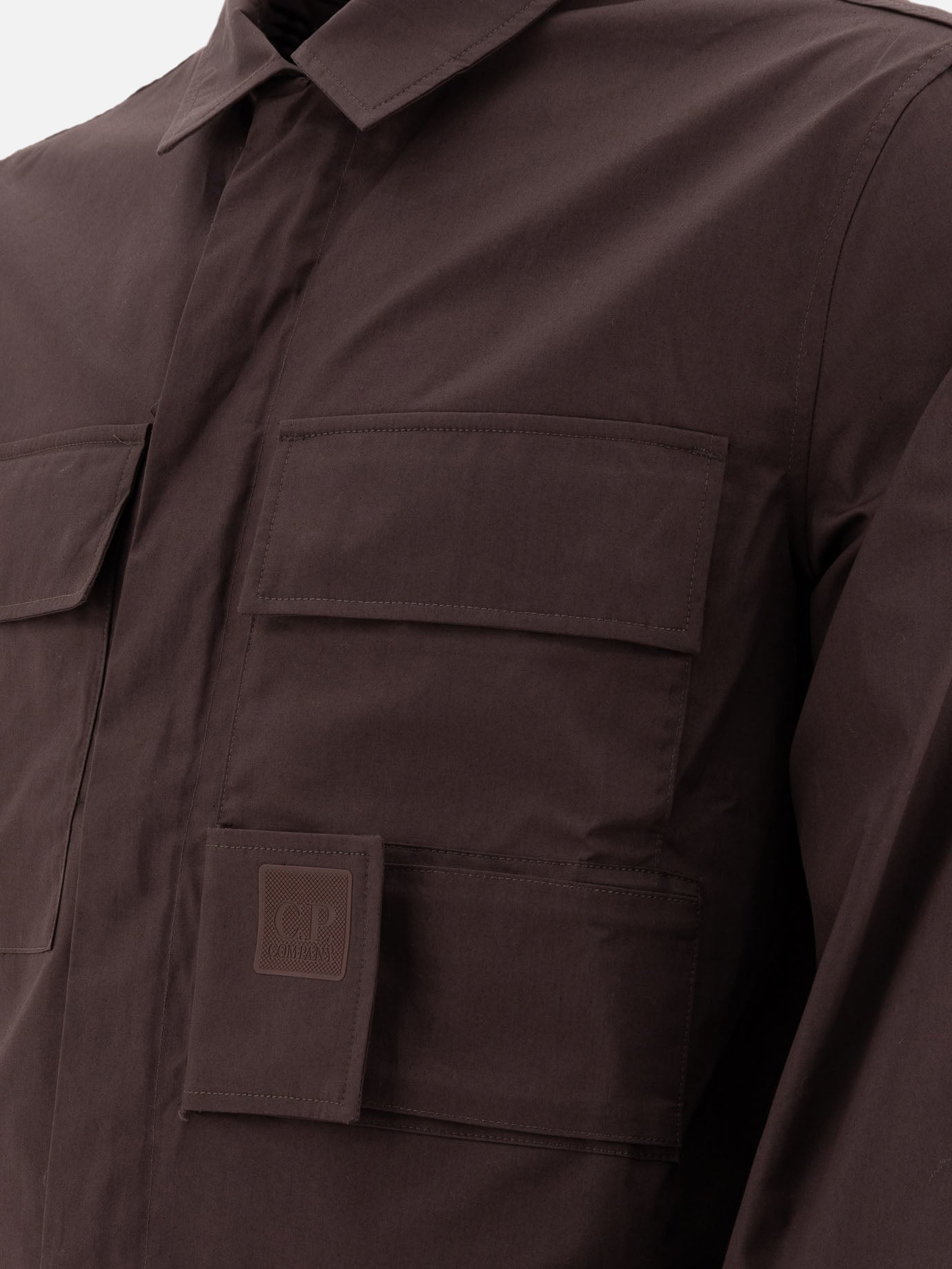 C.P. Company &quot;The Metropolis Serie Utility&quot; gabardine overshirt 19111858_M Brown thumbnail_4
