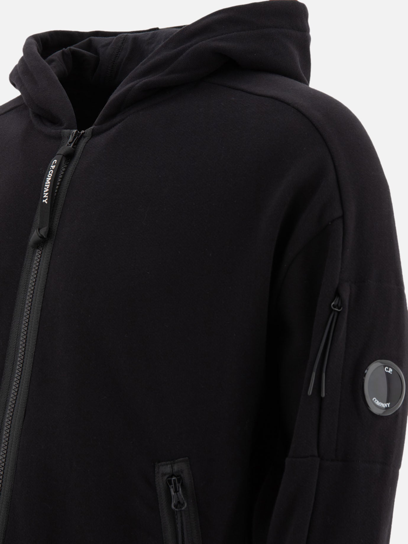 "Lens" zippered hoodie