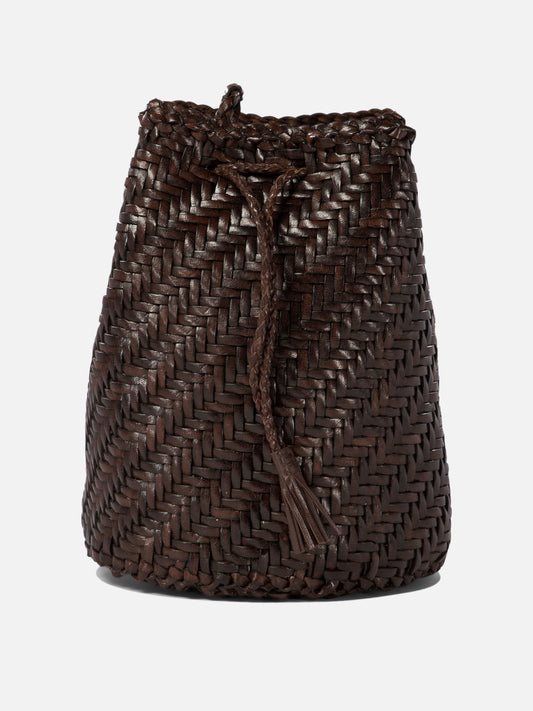 Dragon Diffusion "Pompom Double Jump" bucket bag Brown