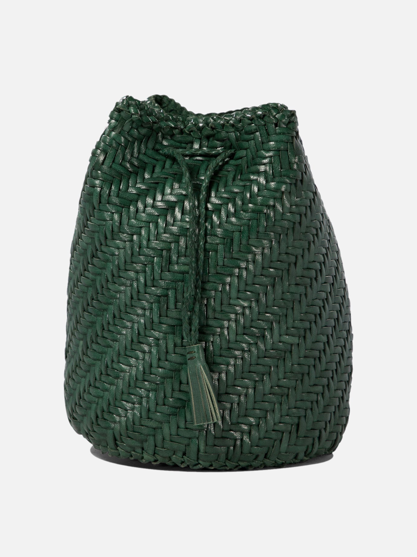 Dragon Diffusion "Pompom Double Jump" bucket bag Green