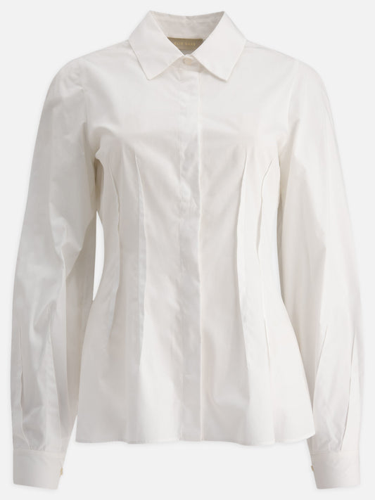 Elie Saab Shirt with inverted darts White