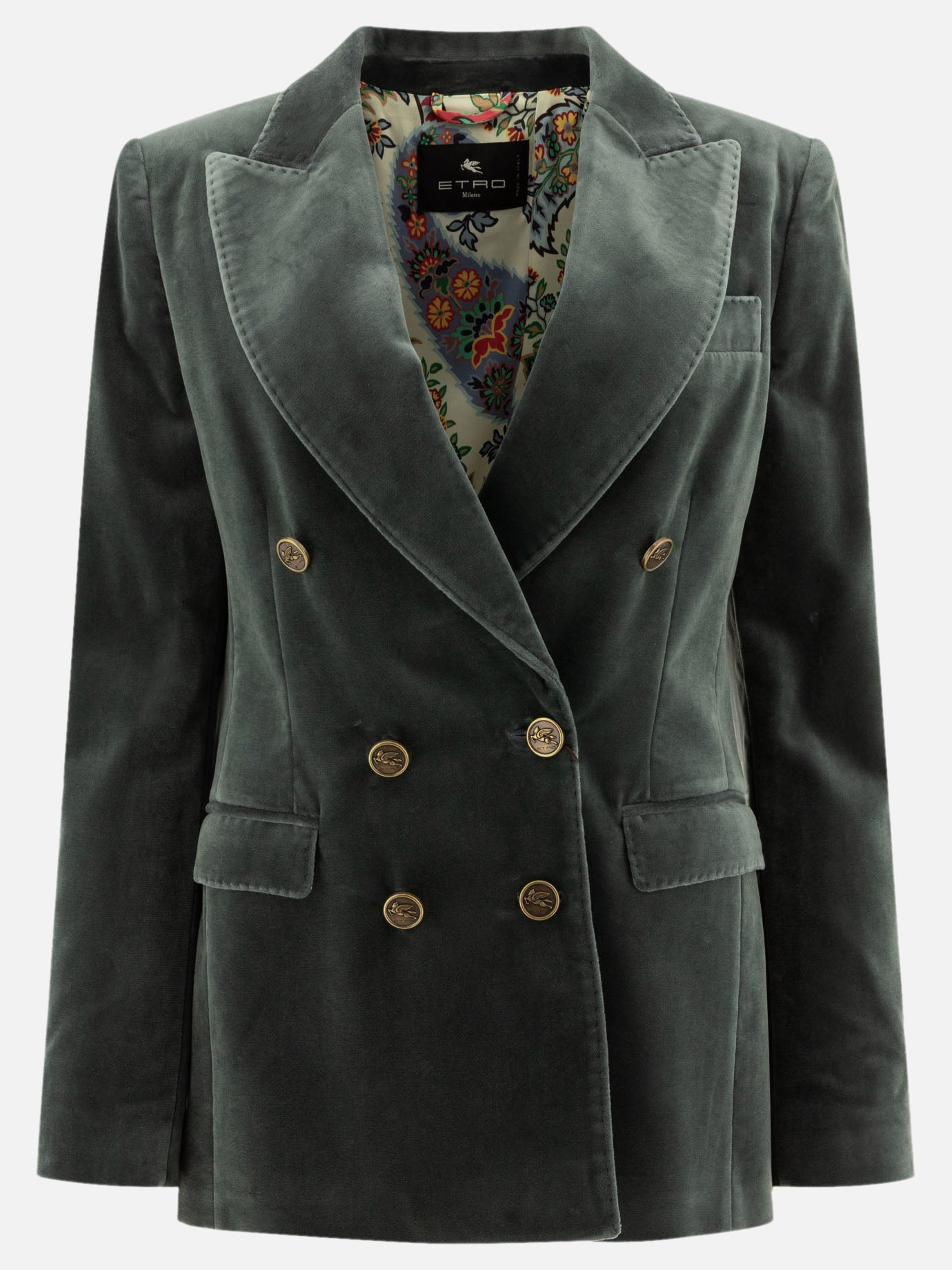 Blazers Solid colour  Grey - Etro Women | PDP | VIETTI Online Store | thumbnail