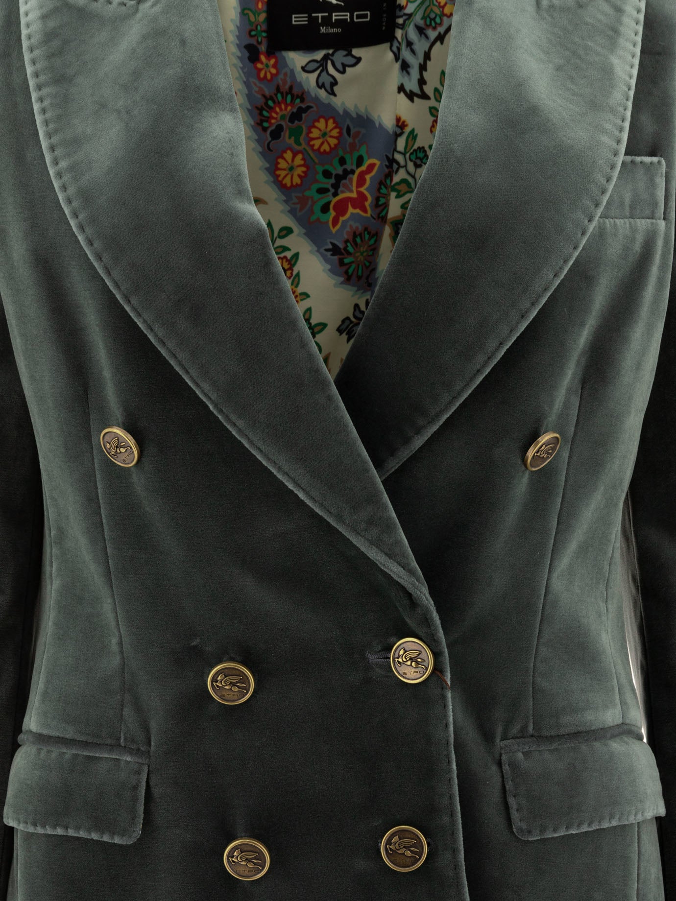 Blazers Solid colour  Grey - Etro Women | PDP | VIETTI Online Store | thumbnail_3