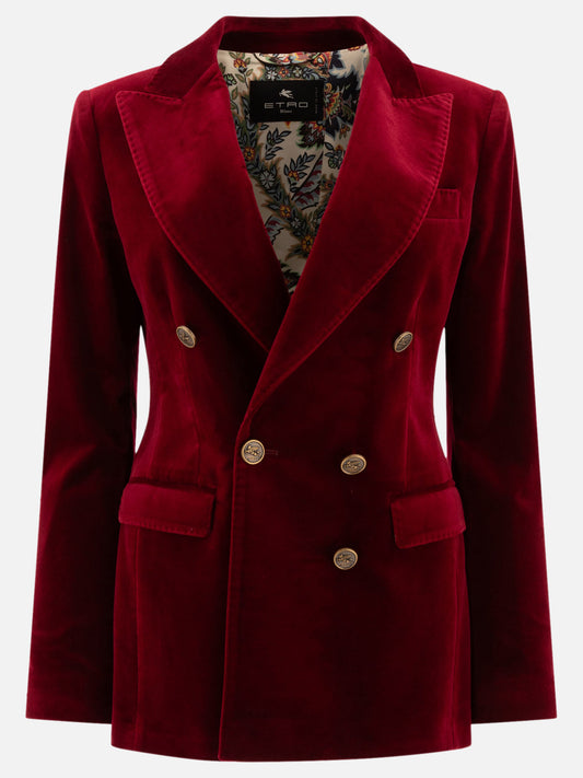 Blazers Solid colour  Bordeaux - Etro Women | PLP | VIETTI Online Store 

