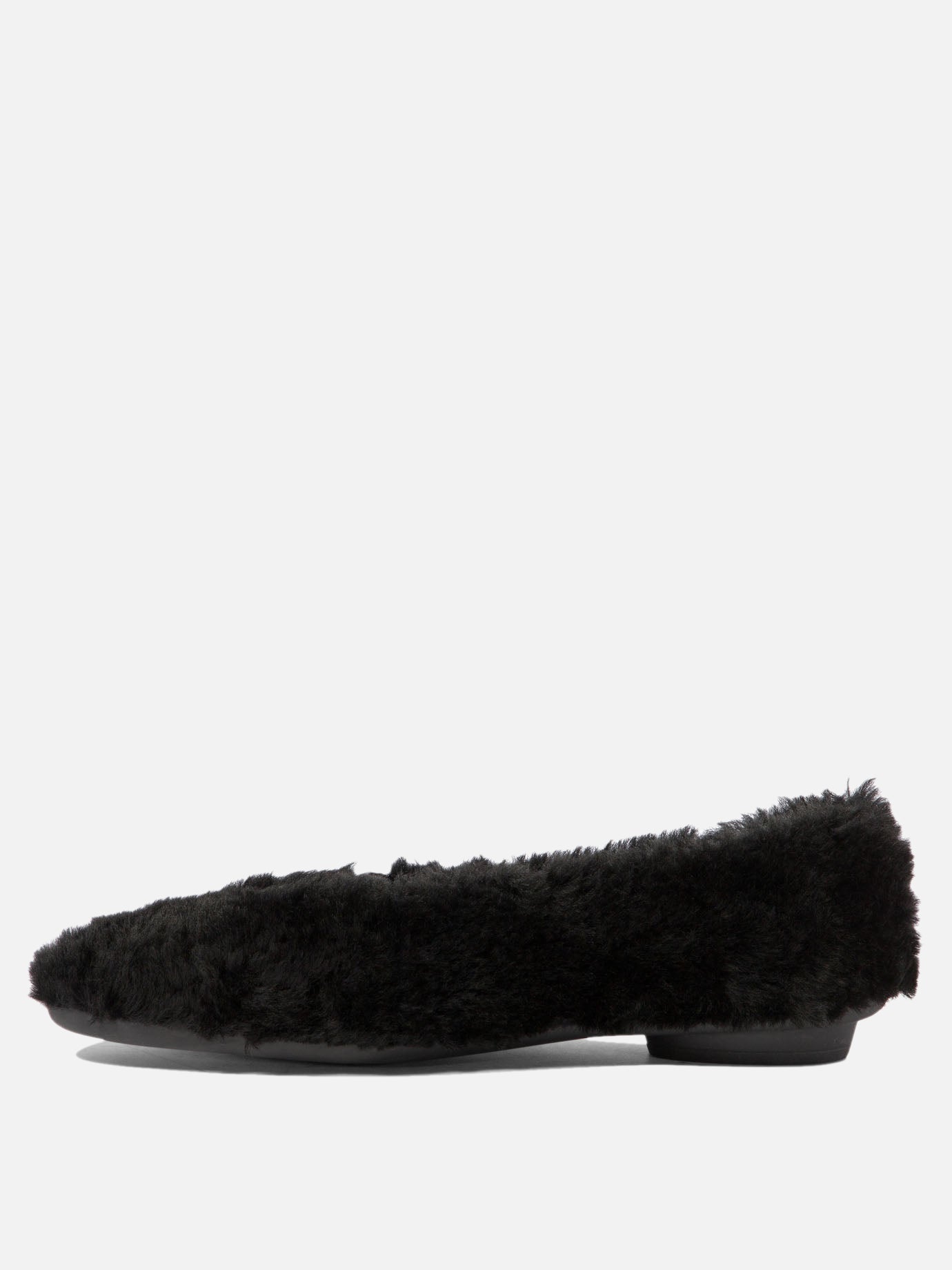 "Noella Fur" shearling ballet flats