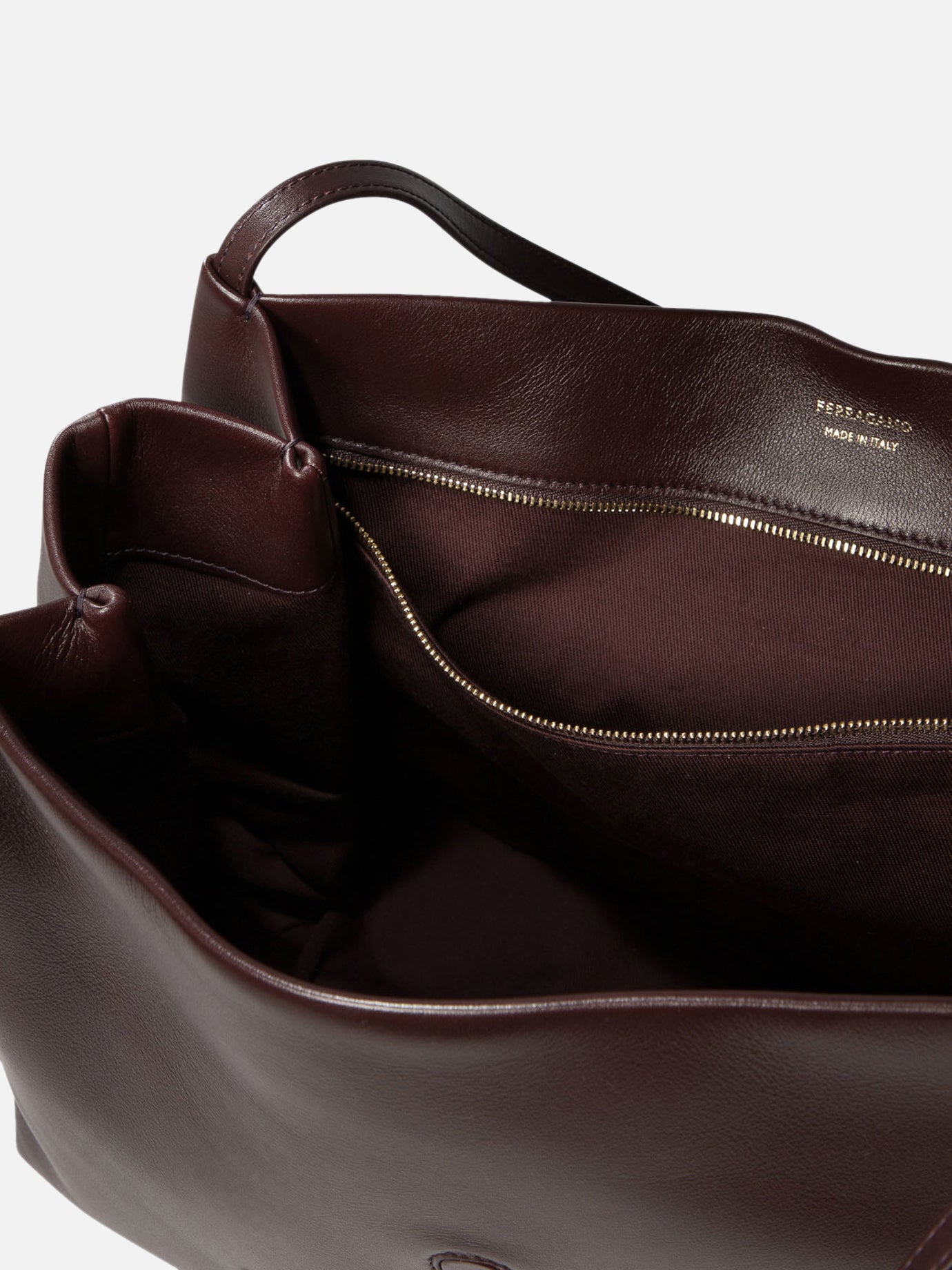 Ferragamo "Tote" shoulder bag Bordeaux