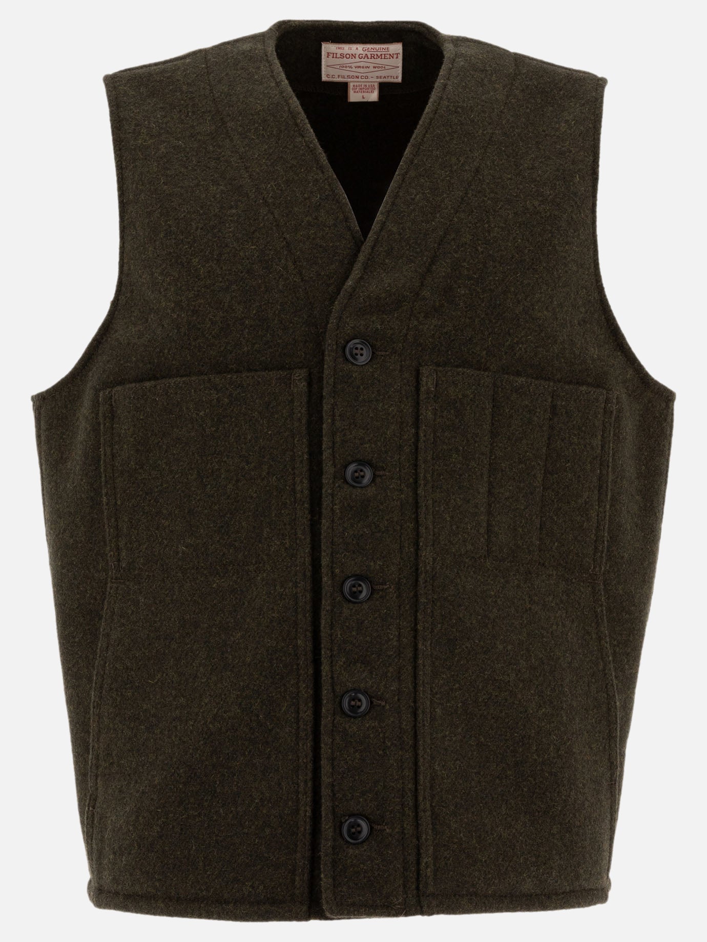 "Mackinaw" wool vest