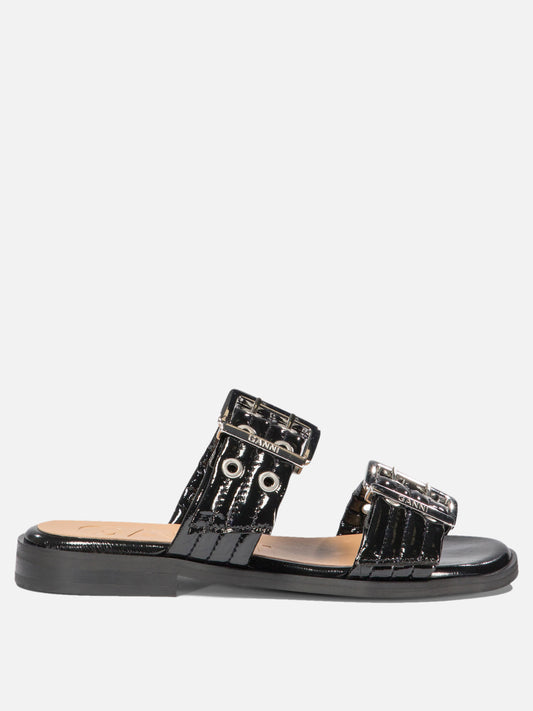 "Buckle Two-Strap" sandals