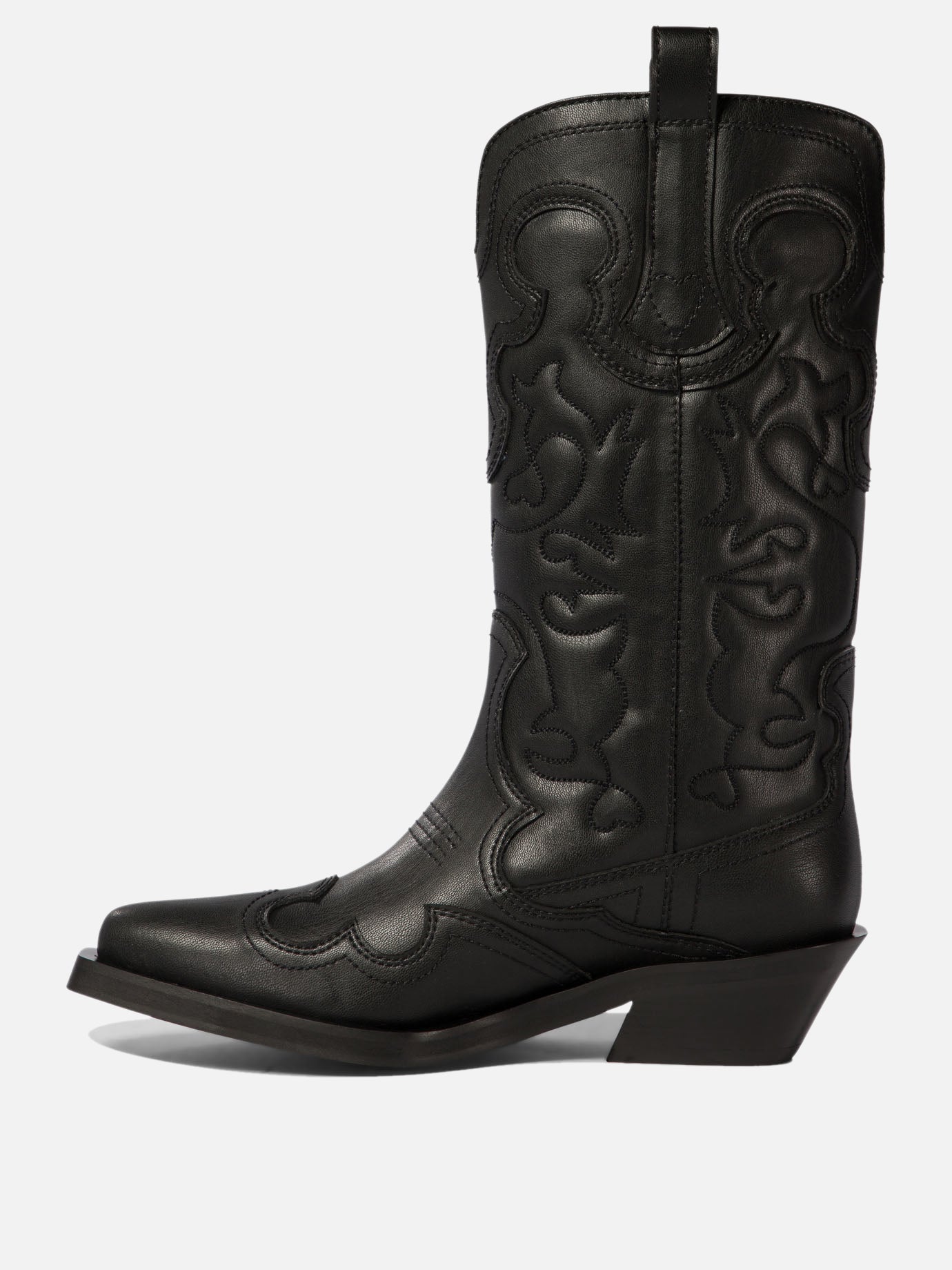 Cowboy 100% polyuretane - 100% rubber  Black - Ganni Women | PDP | VIETTI Online Store | Zoom-Modal_3
