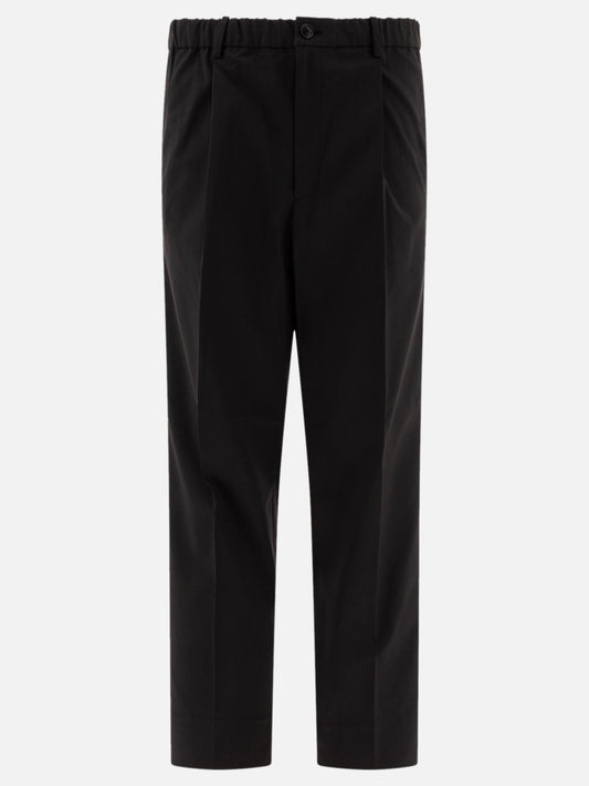 Goldwin "Wool Blend Twill One Tuck" trousers Black