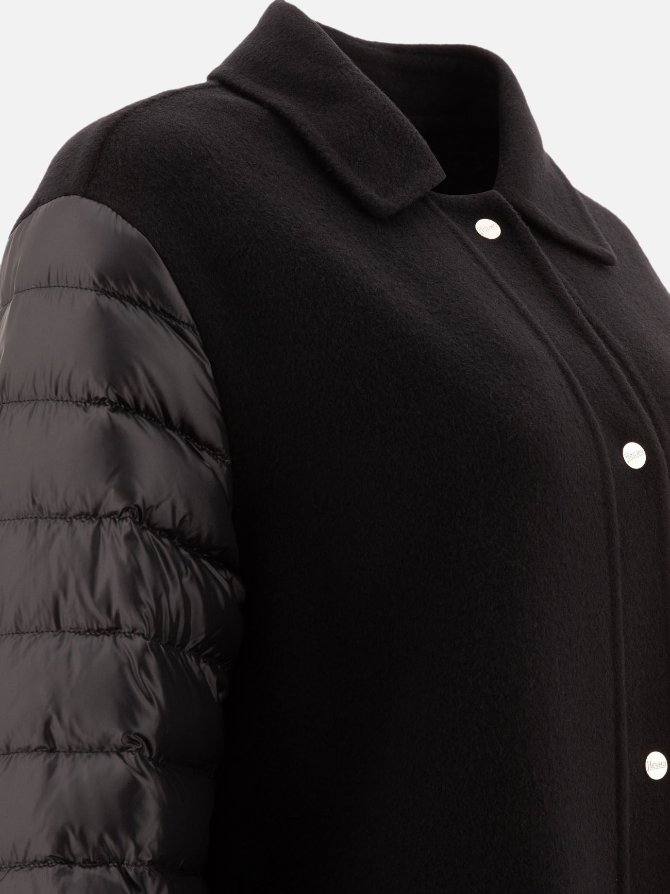 Herno Wool down coat Black