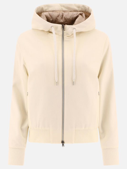 Bomber jackets Solid colour  White - Herno Women | PLP | VIETTI Online Store 
