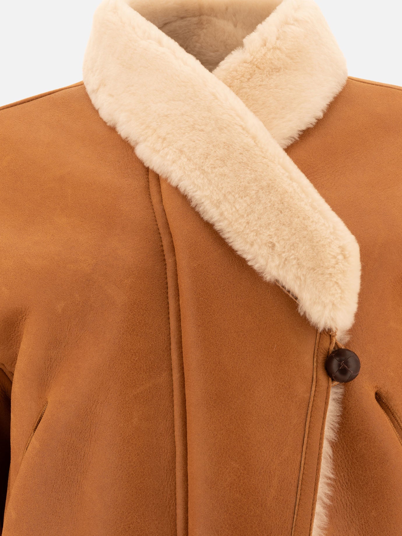 Isabel Marant "Eriana" shearling jacket Brown