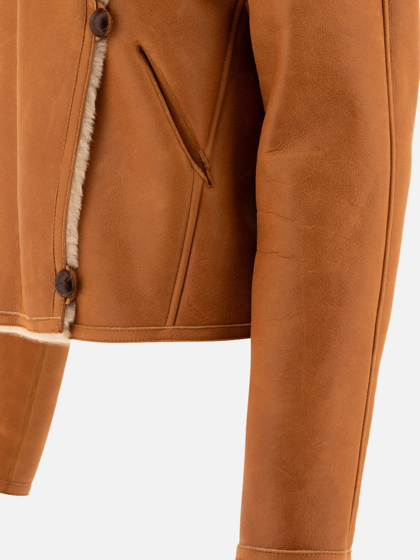 Isabel Marant "Eriana" shearling jacket Brown