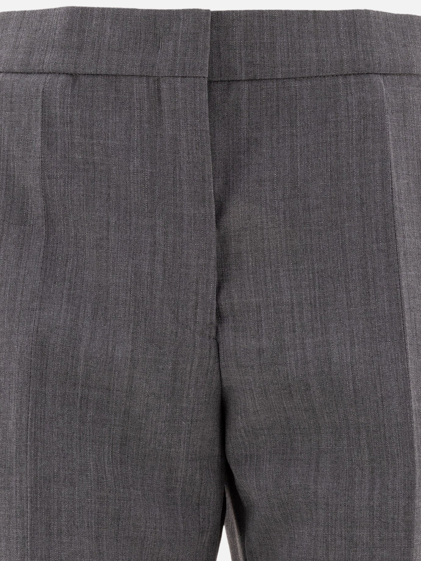 Jil Sander Tailored trousers with centre-back slit Grey