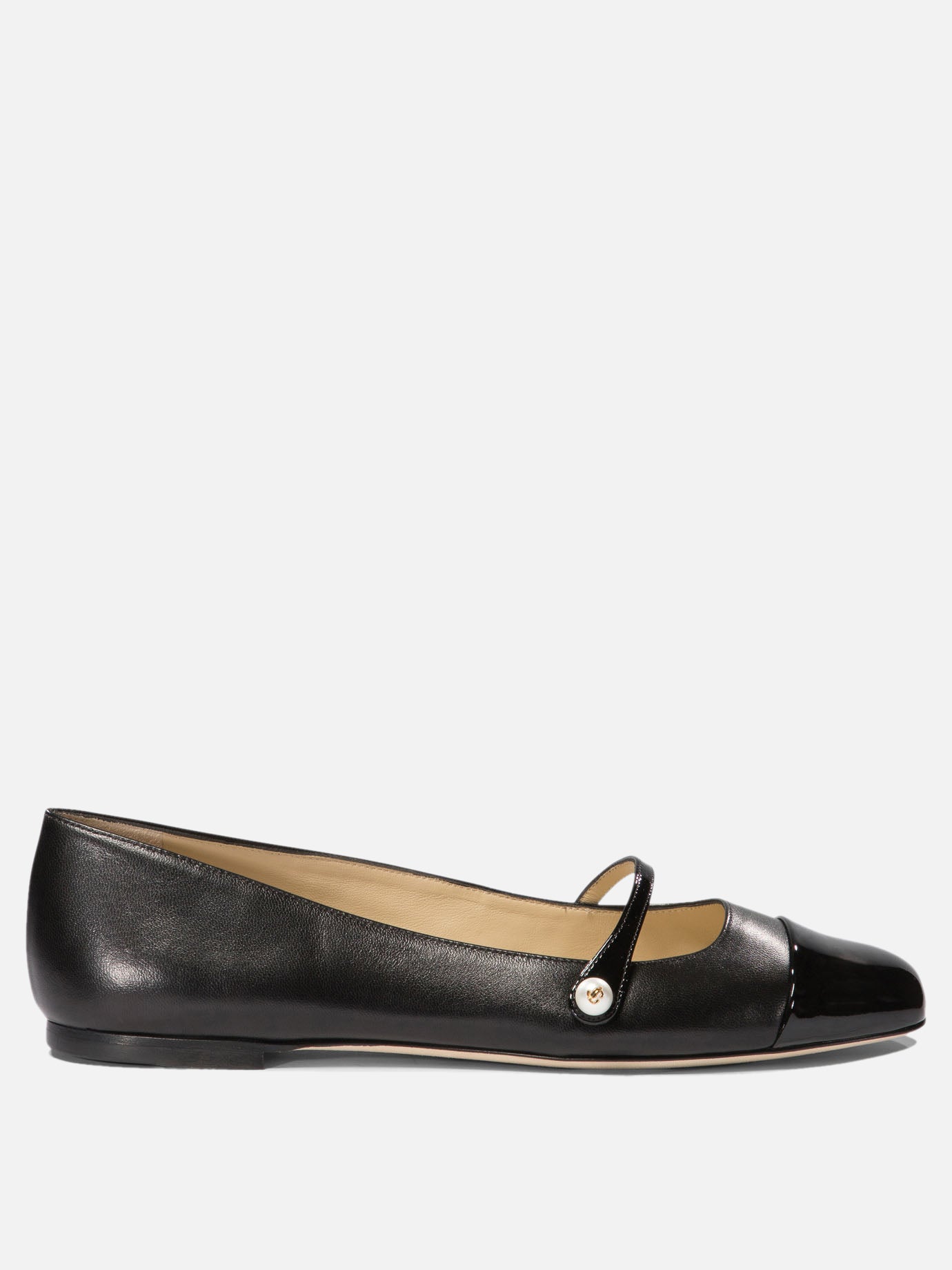 Mary Jane ballet flats 100% nappa - 100% leather  Black - Jimmy Choo Women | PDP | VIETTI Online Store | Zoom-Modal
