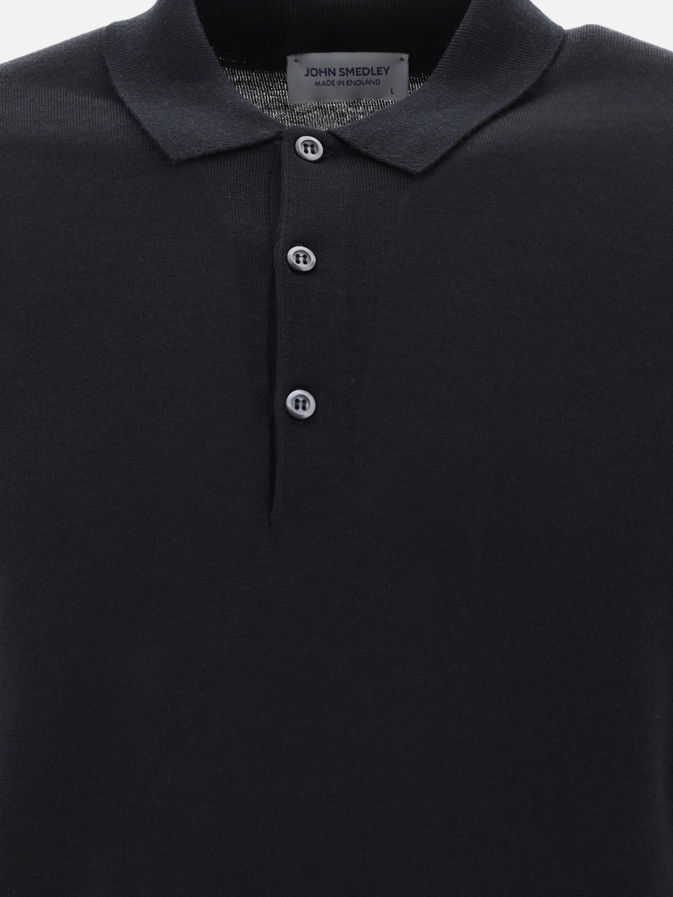 John Smedley "Belper" polo shirt Black