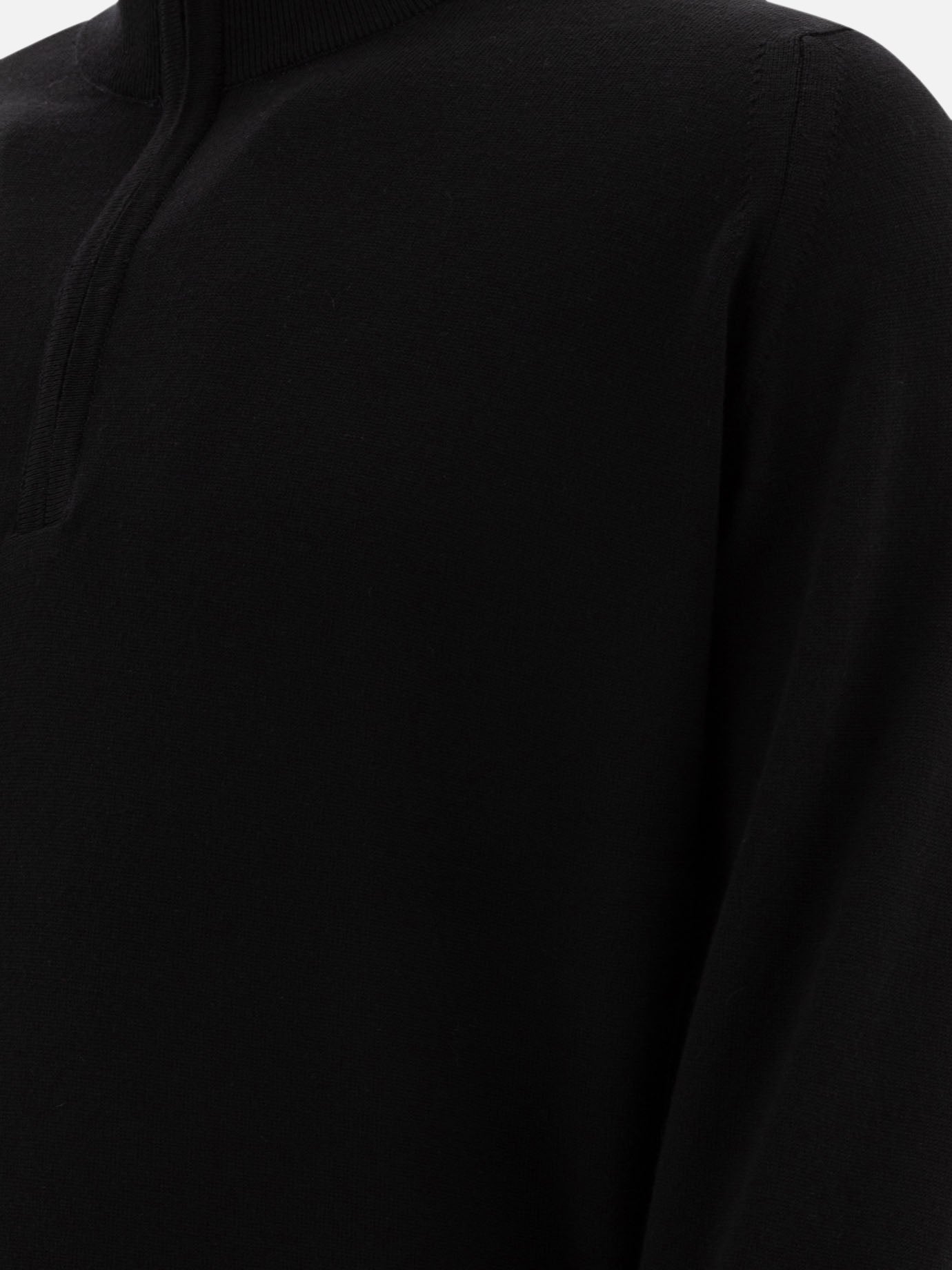 John Smedley "Tapton" half-zip sweater Black