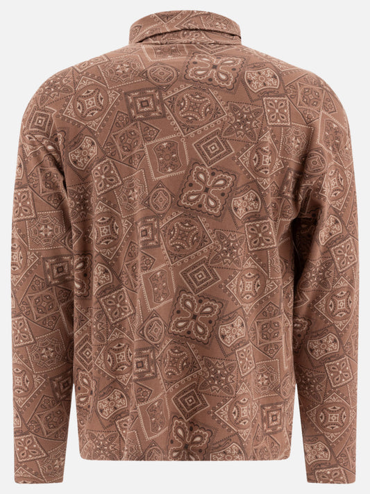 Mock neck t-shirts Print  Brown - KAPITAL Men | PDP | VIETTI Online Store | 2
