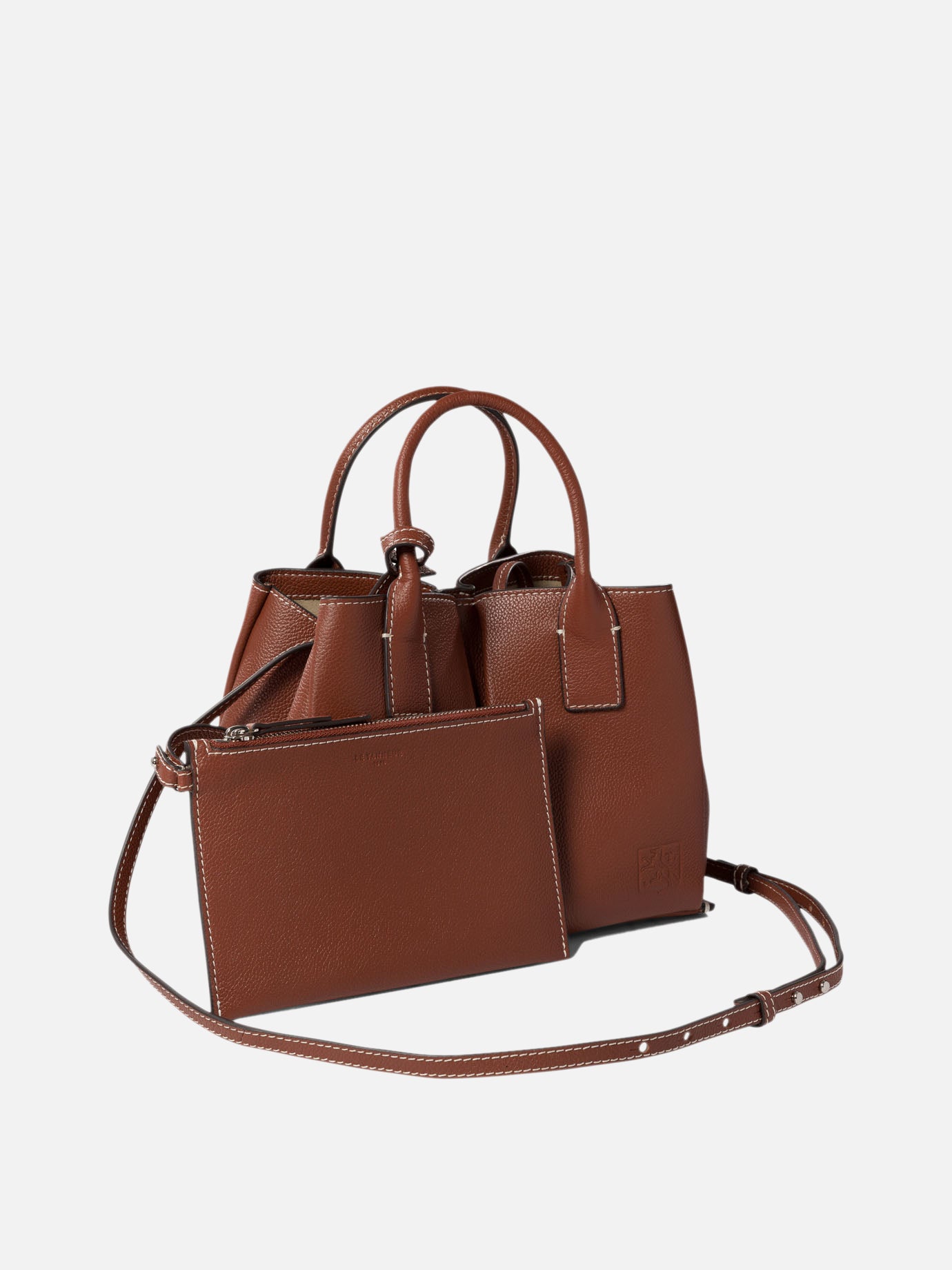 Le Tanneur "Elena Small" handbag Brown