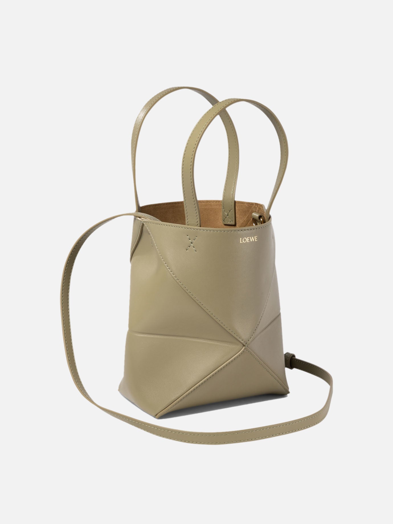 Loewe "Puzzle Fold Tote mini" shoulder bag Green