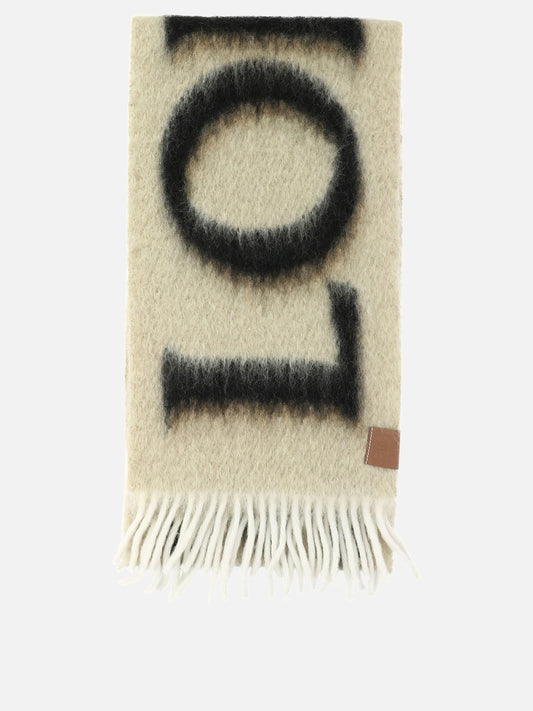 Fringed scarves 49% wool 47% mohair 4% polyamide  Beige - Loewe Men | PLP | VIETTI Online Store 
