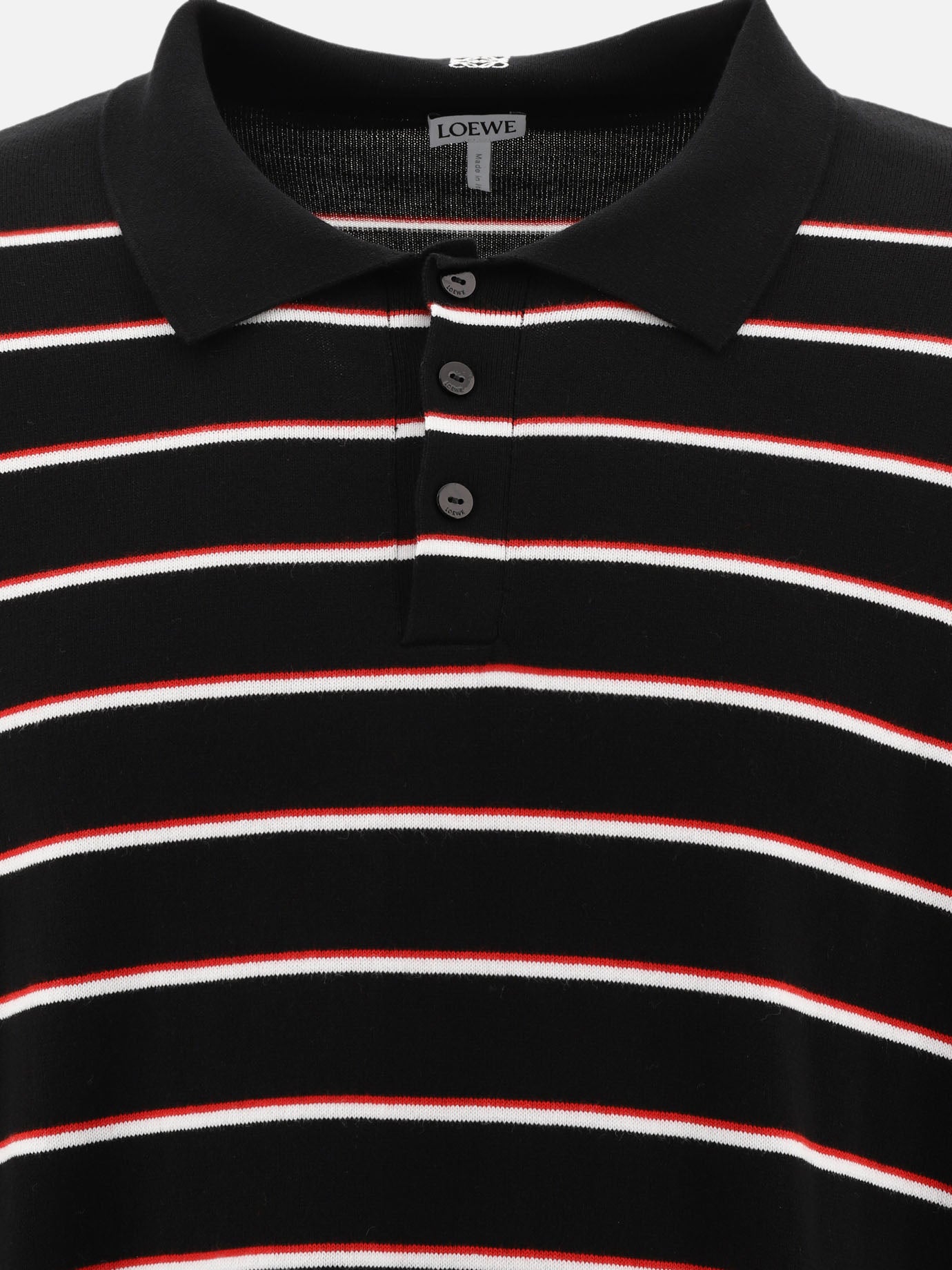 Striped polo with Anagram