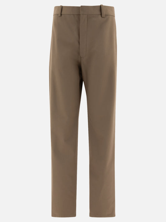 Cotton and silk trousers