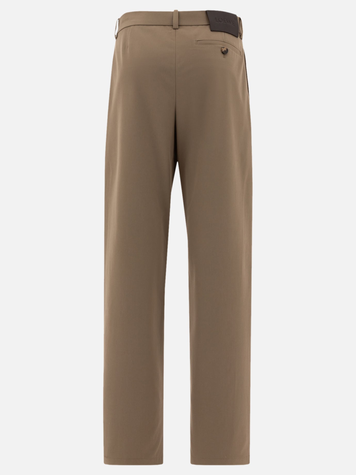 Cotton and silk trousers