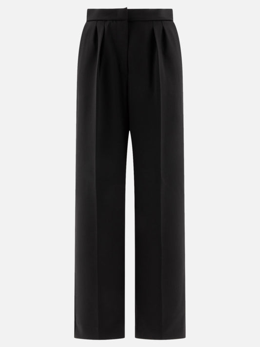 Max Mara "Verbano" stretch wool slim trousers Black