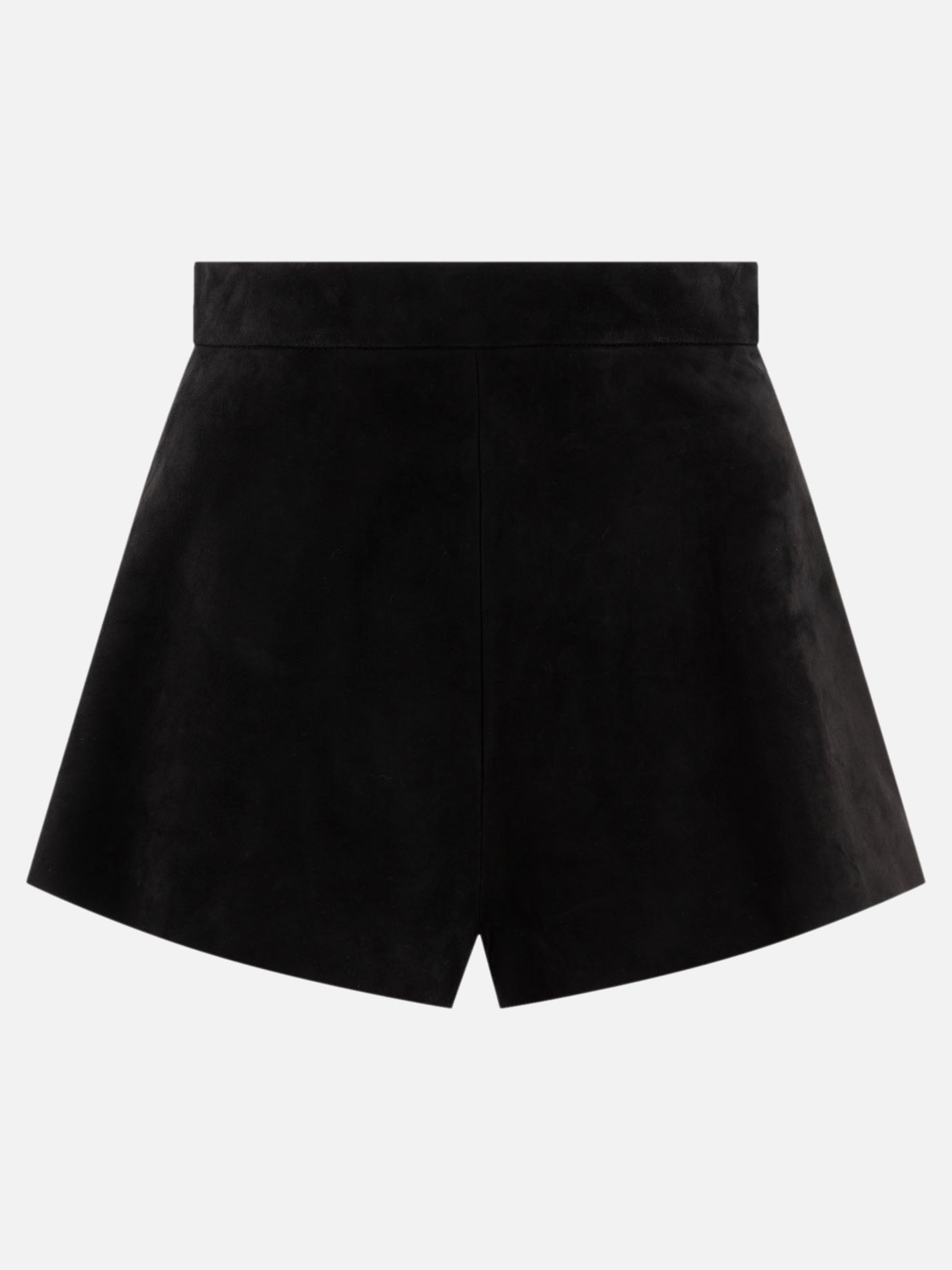 Max Mara Suede shorts Black