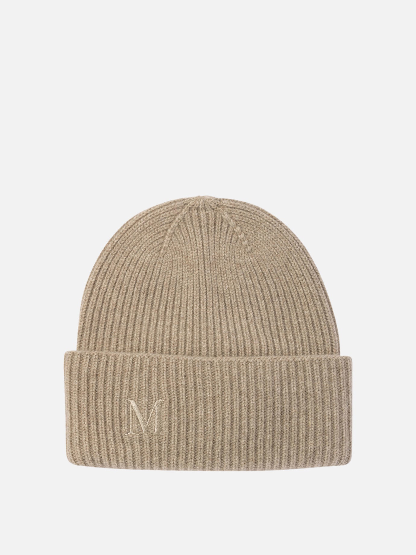 Max Mara Ribbed cashmere beanie Beige