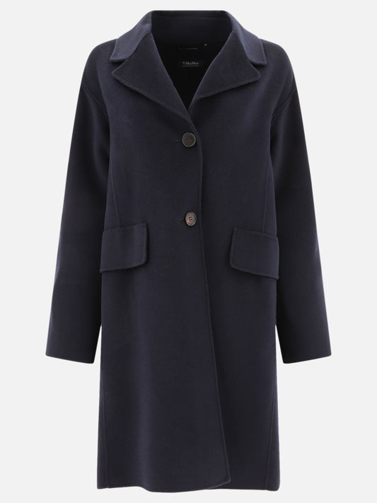 "Coat" single-breasted wool coat