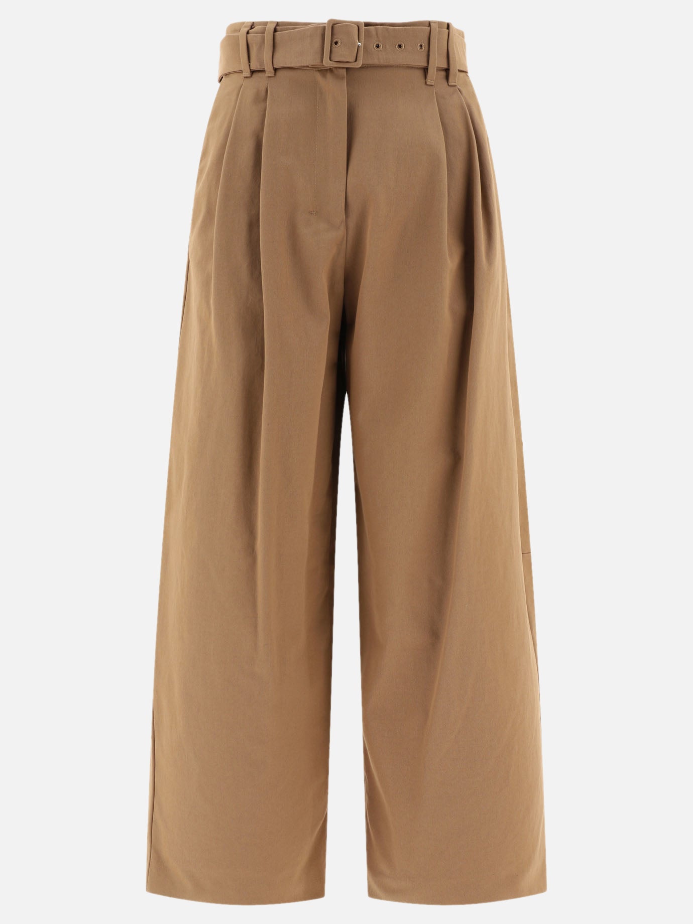 "Dina" wide gabardine trousers