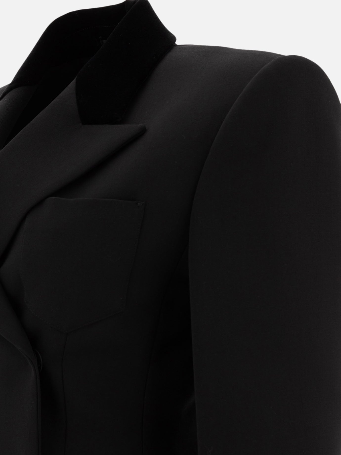 Max Mara Sportmax Tailored blazer in technical wool Black