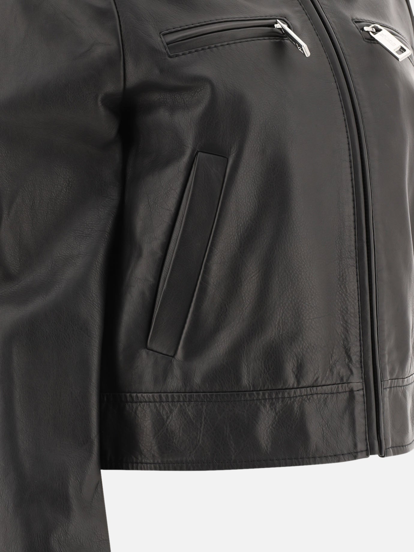 Leather jackets Solid colour  Black - Max Mara Sportmax Women | PDP | VIETTI Online Store | thumbnail_4