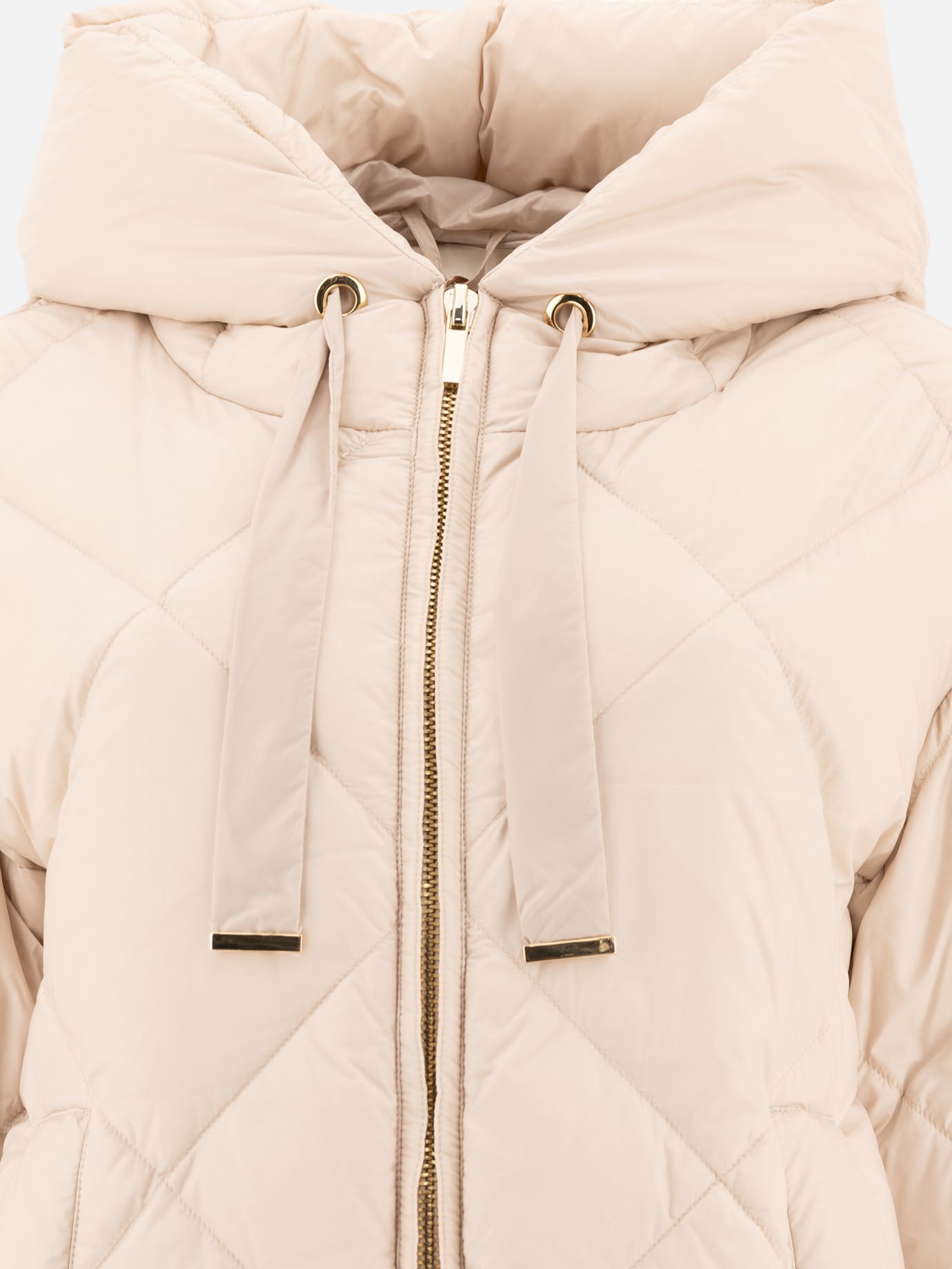 Max Mara The Cube Midi parka in water-repellent canvas Beige