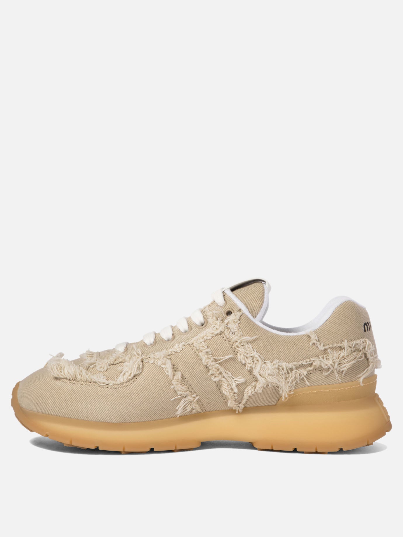 Miu Miu Denim sneakers Beige