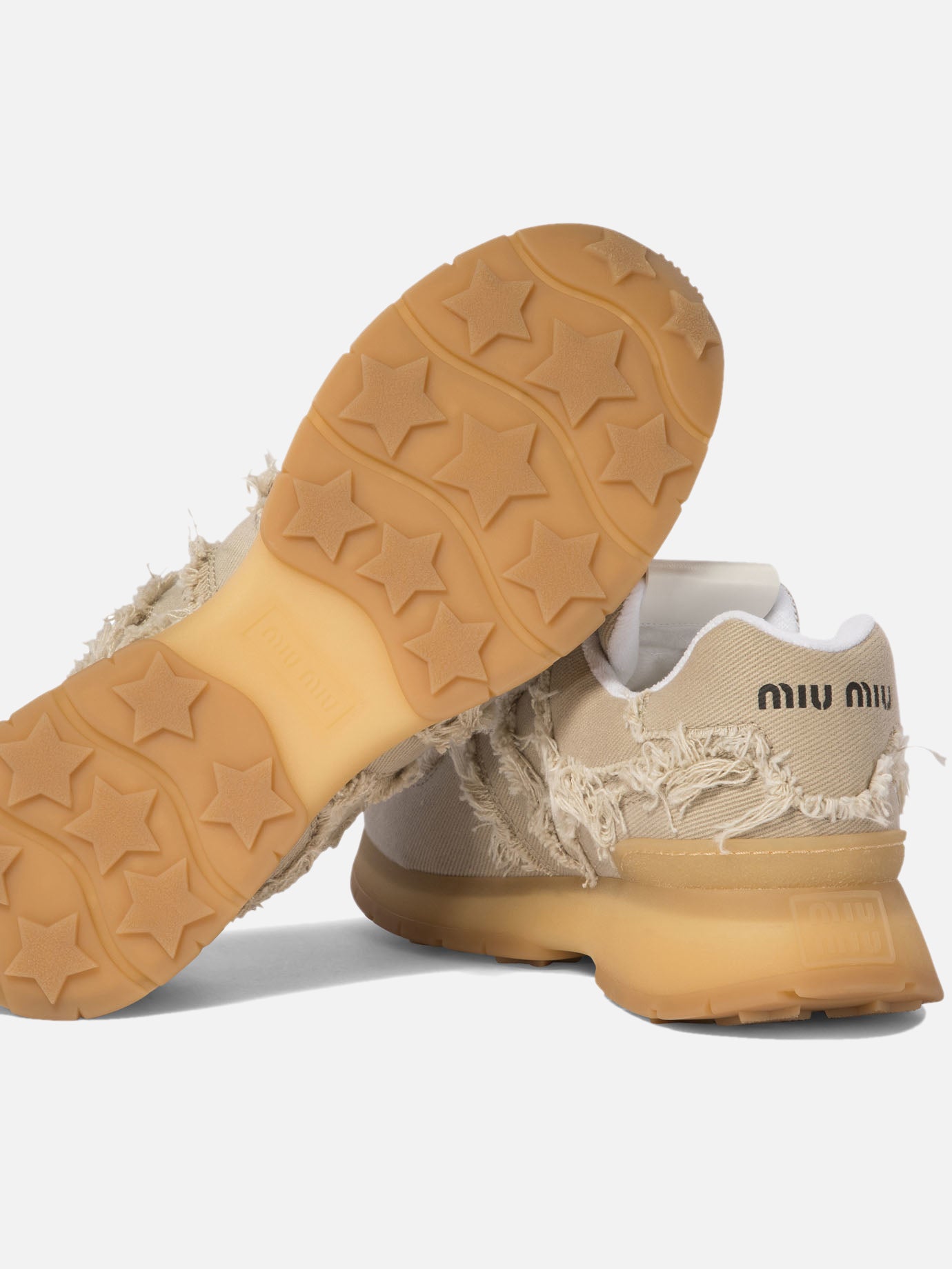 Miu Miu Denim sneakers Beige