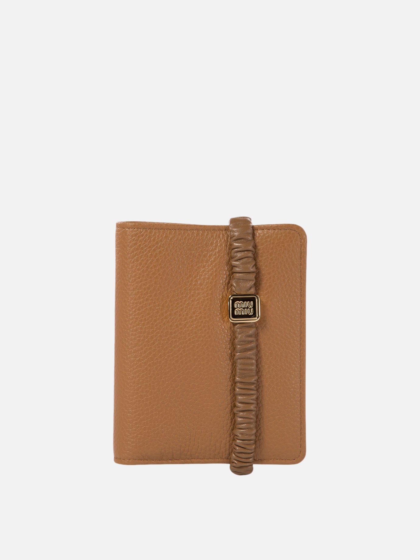 Miu Miu Wallet with logo Brown