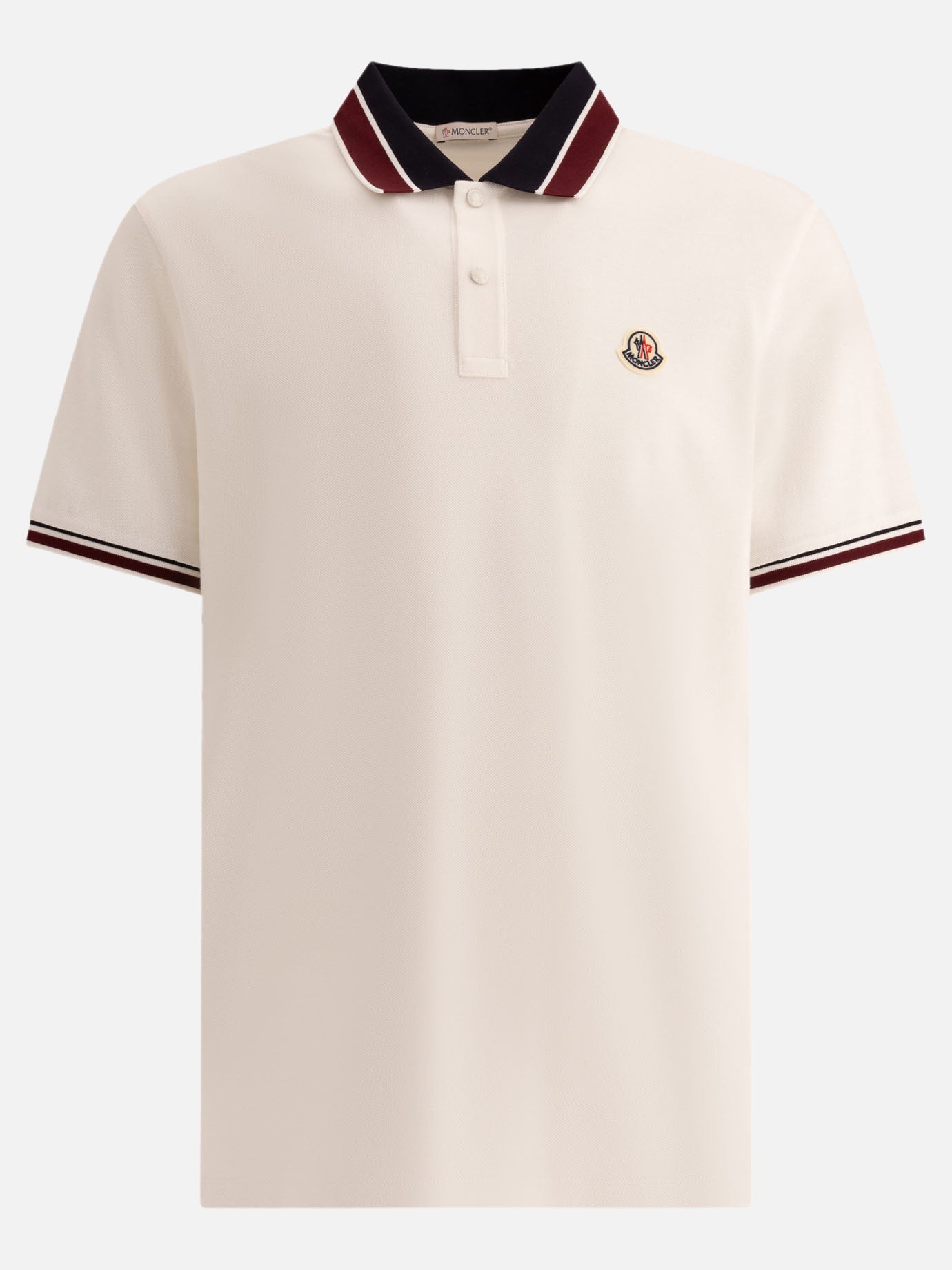 Moncler Polo shirt with patch logo White