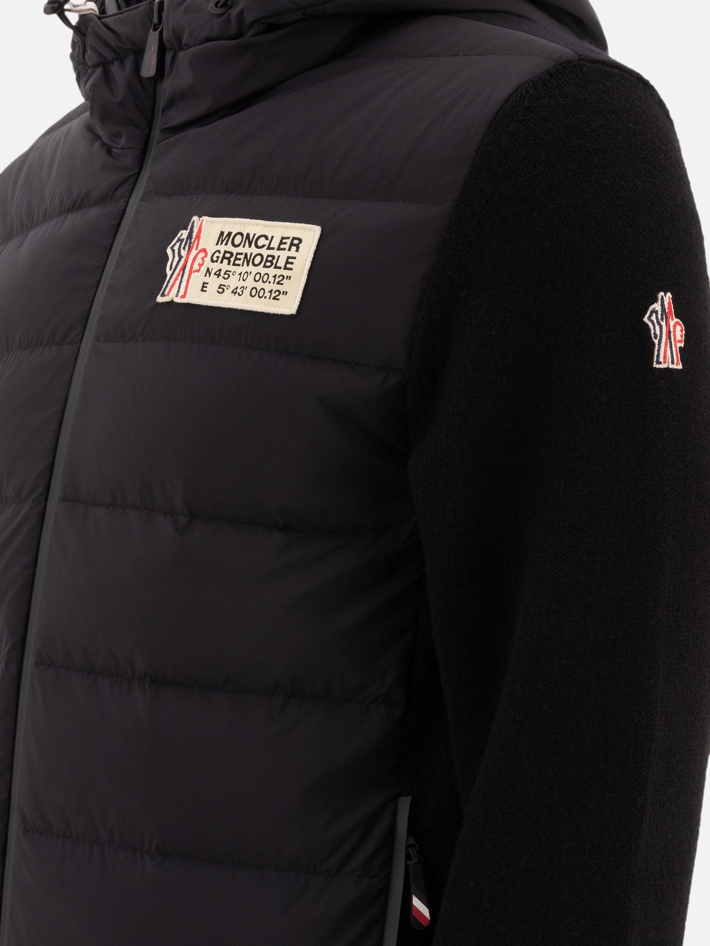 Moncler Grenoble Tricot down jacket Black