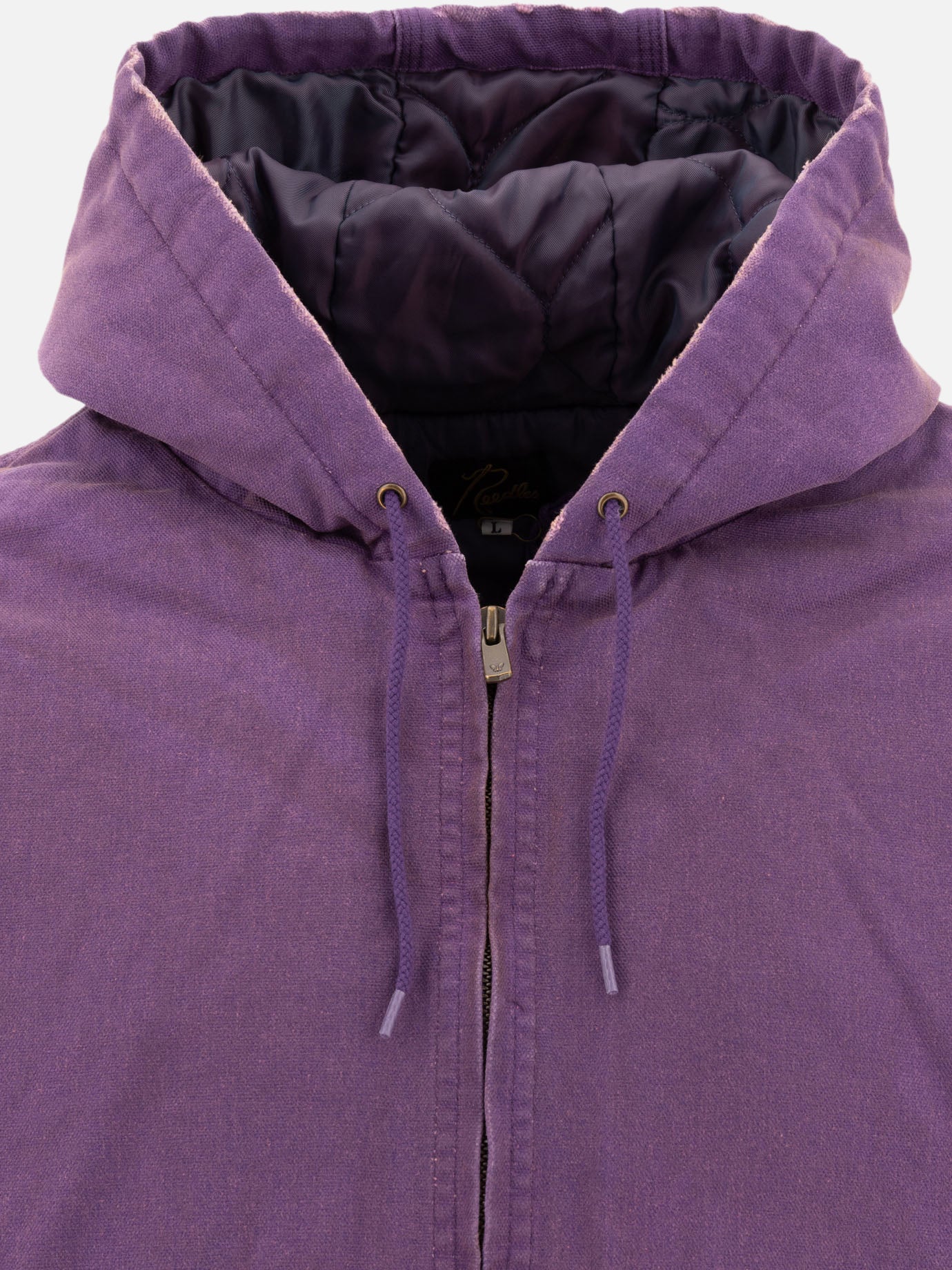 Needles "Work" hooded bomber jacket Purple