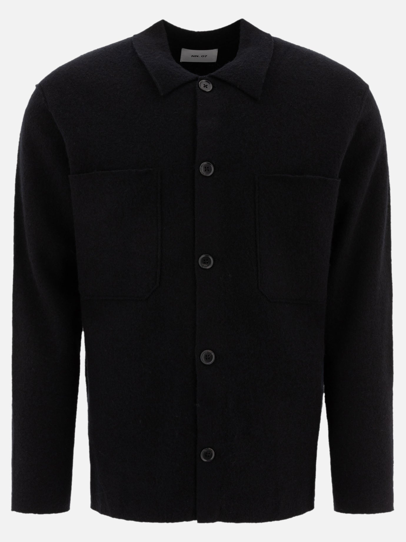 Overshirt jackets Solid colour  Black - NN.07 Men | PDP | VIETTI Online Store | thumbnail