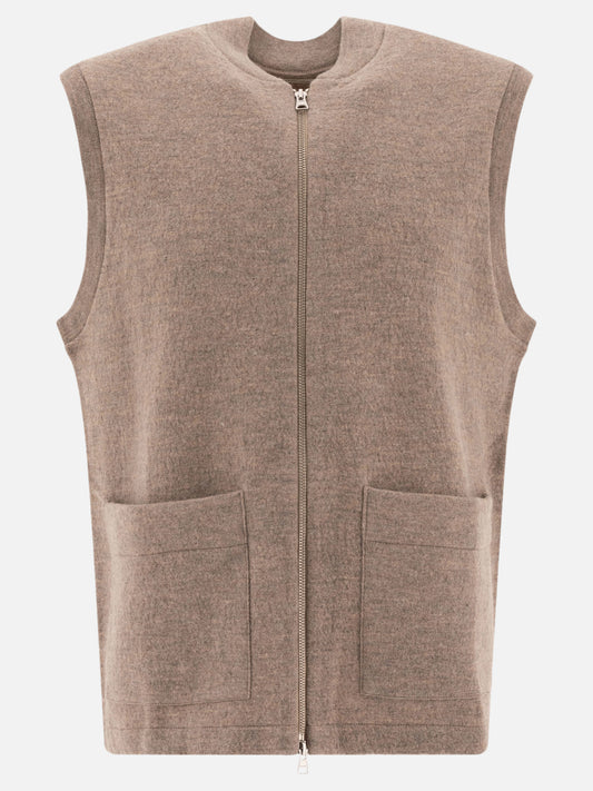 Boiled wool vest