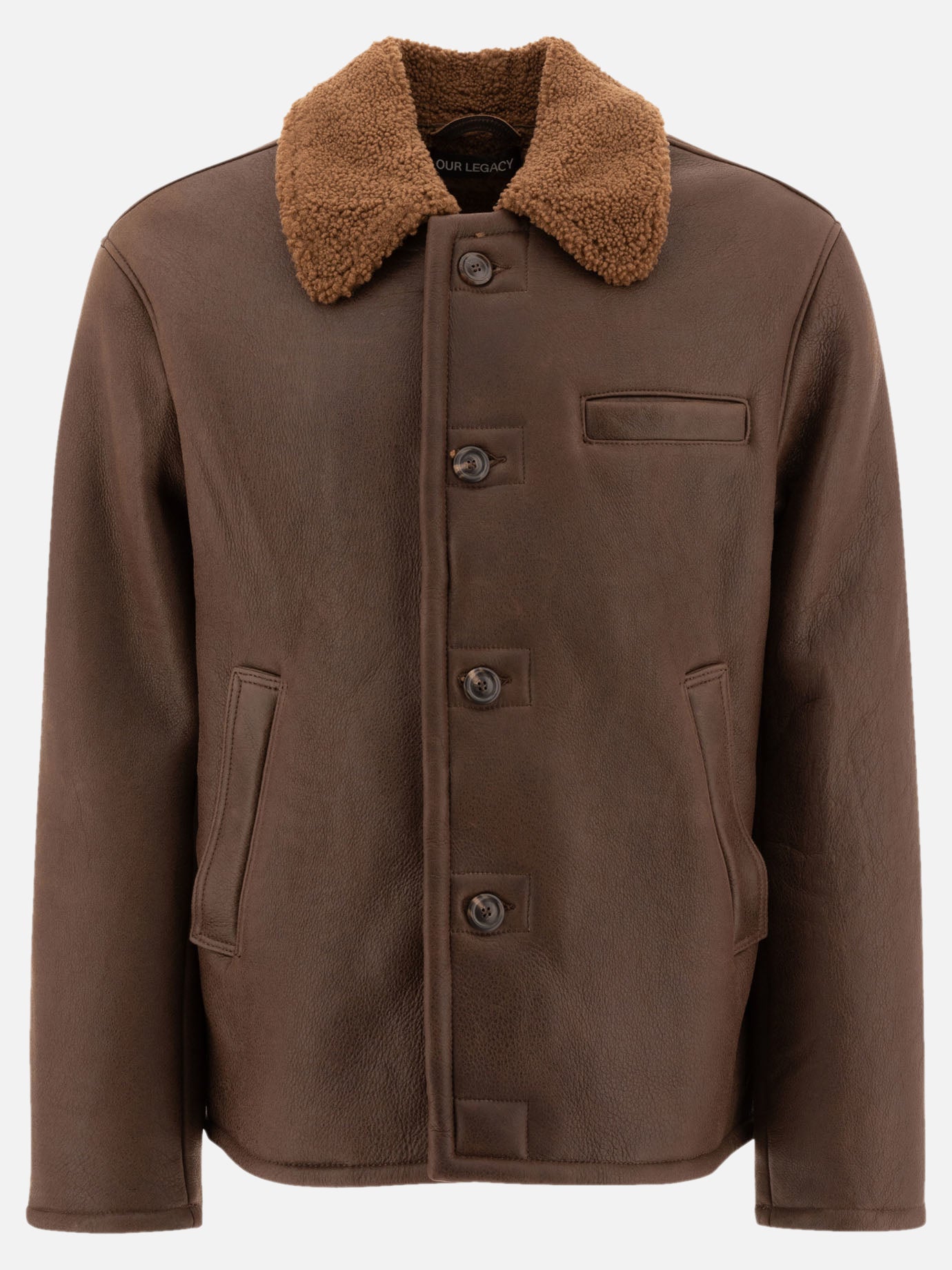 Our Legacy "Alaska" shearling jacket Brown