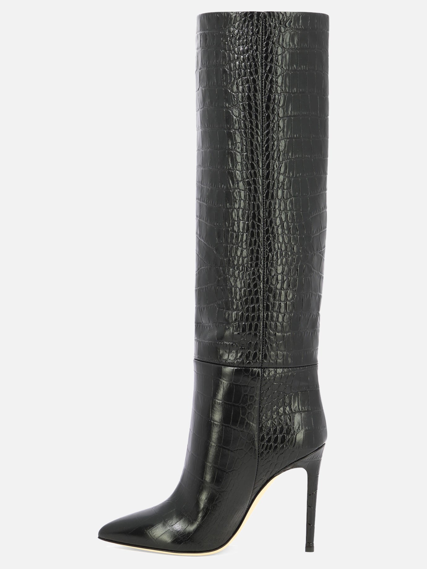 "Embossed Croco" boots