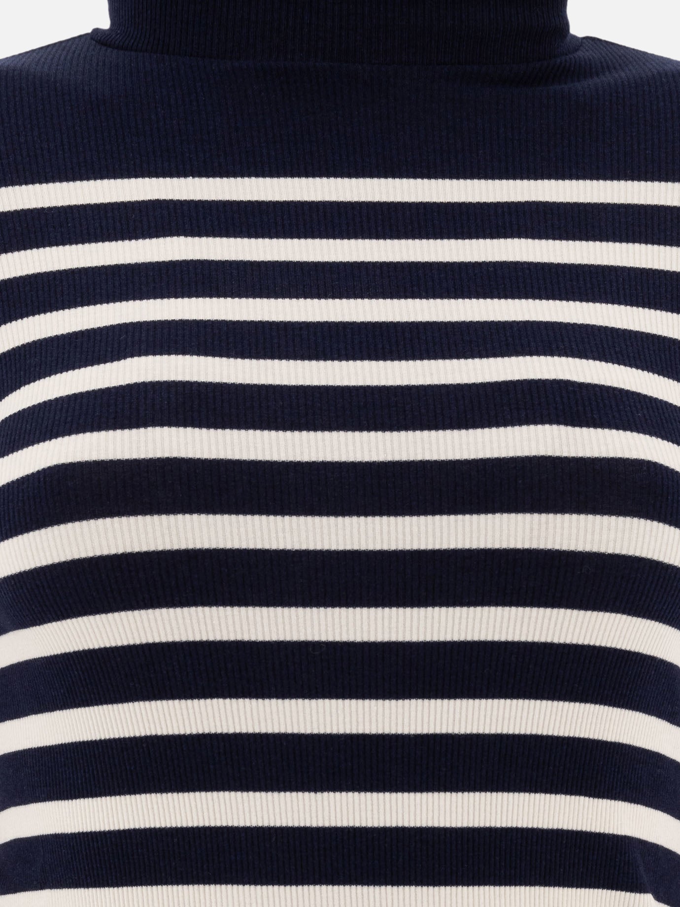 Polo Ralph Lauren Striped rib-knit turtleneck sweater Blue